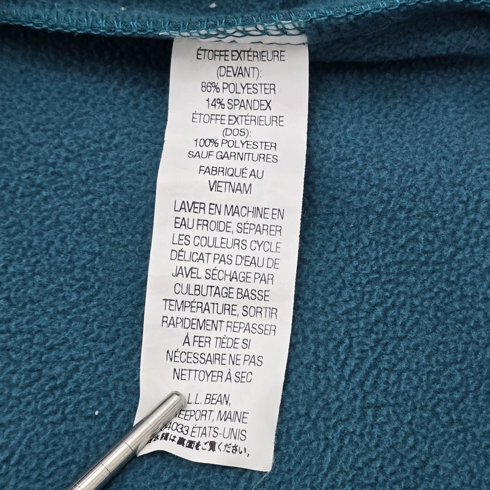 LL Bean Womens 2X Softshell Jacket Teal Blue Fleece Lined Full Zip 258215 - Picture 8 of 16